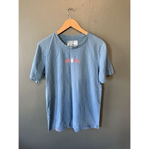 Dutch Bros Coffee Mens Blue Short Sleeve Graphic T-shirt Size Medium - Picture 1 of 3